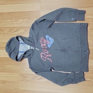 Roxy girls full zip lightweight hooded sweatshirt size medium